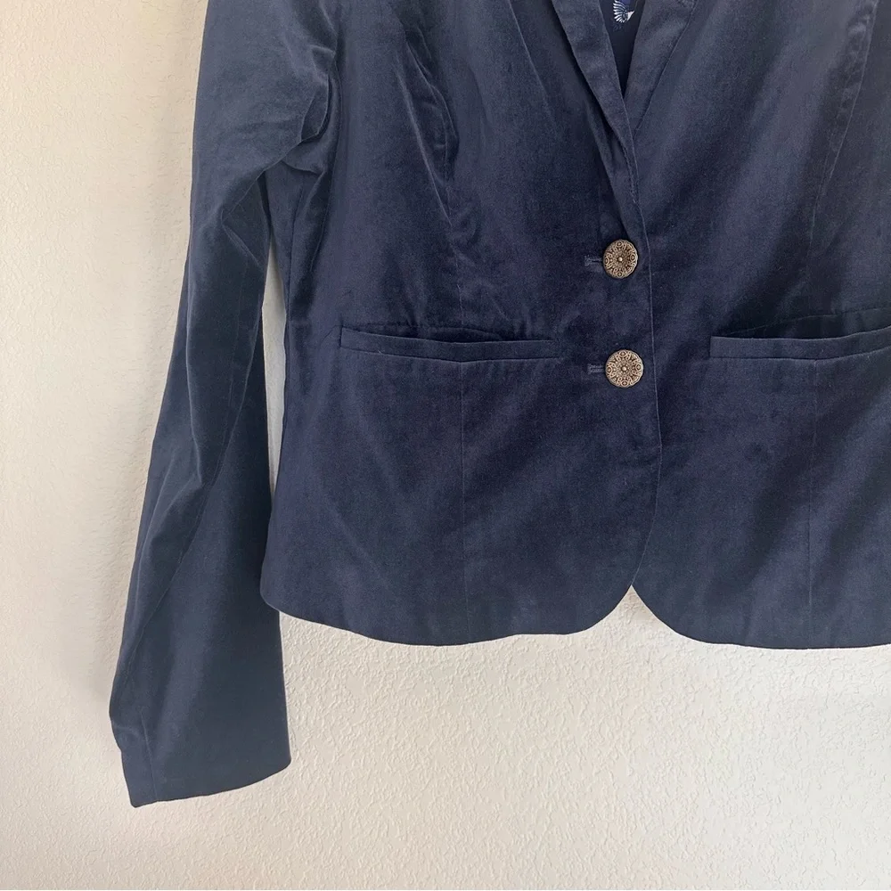 ModCloth Velvet Navy Blazer - Picture 2 of 10